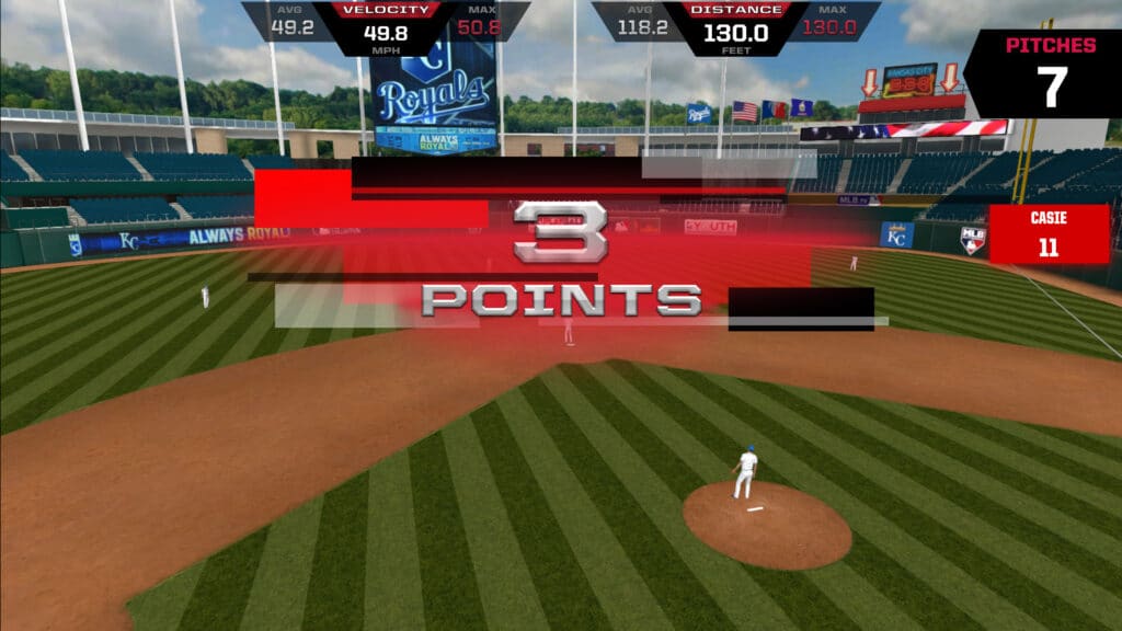 A screenshot of the Point Game mode. 