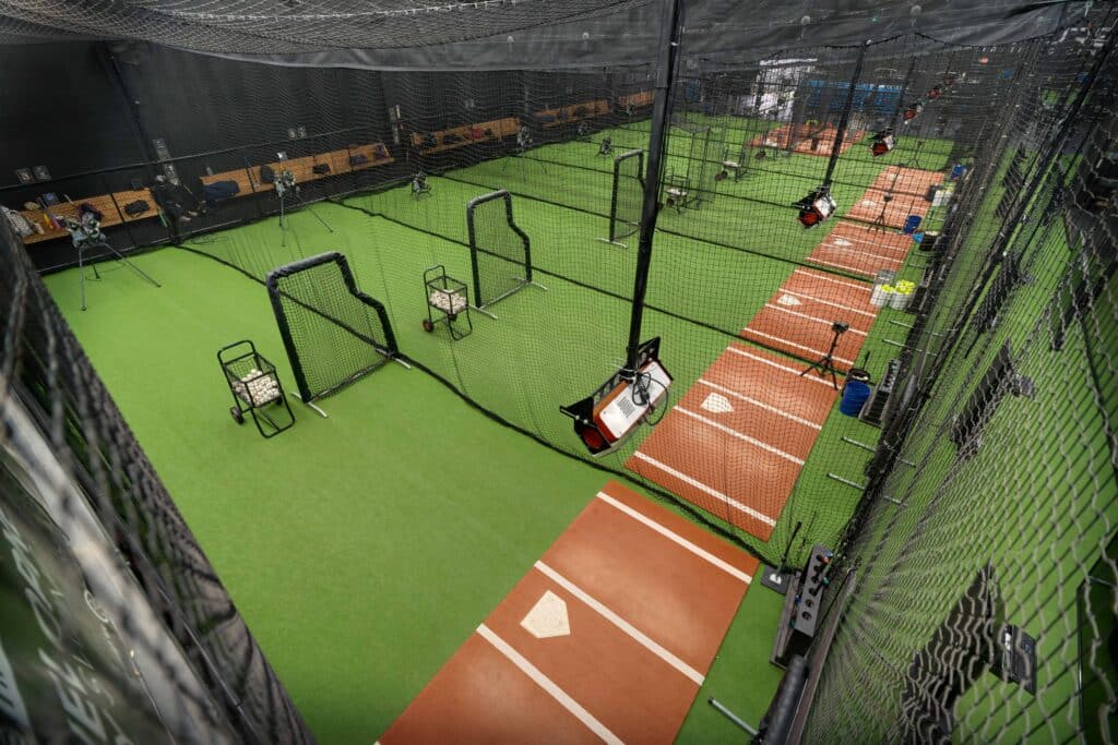 Futures Training Center with six HitTrax systems. 